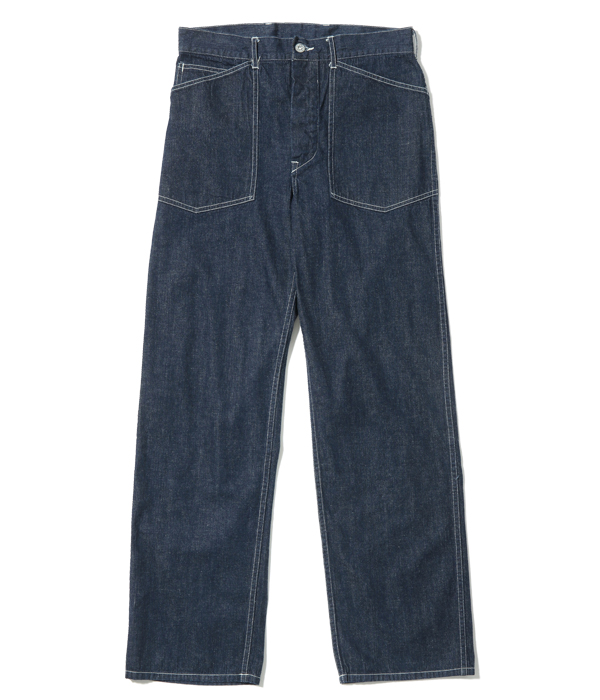 PHIGVELフィグベルデニムペインターパンツ白 PHIGVEL - DENIM PAINTER TROUSERS – anemoscope